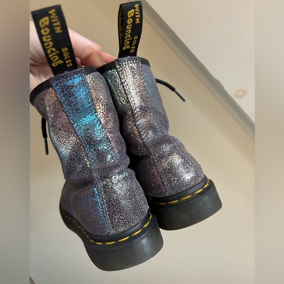 Martens iridescent with stars for girls and soles - Picture 3 of 11